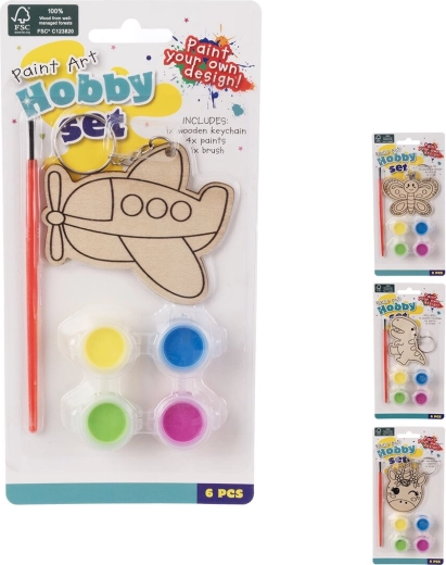 Kreatívna sada na výrobu veľkonočnej kľúčenky (mix 4 motívov)