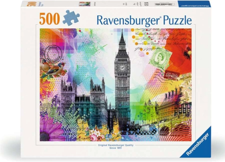 Ravensburger puzzle Pohľadnica z Londýna 500 dielikov