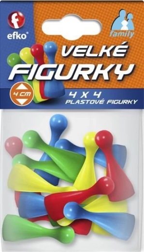 Efko family veľké farebné figúrky do spoločenských hier 16 ks