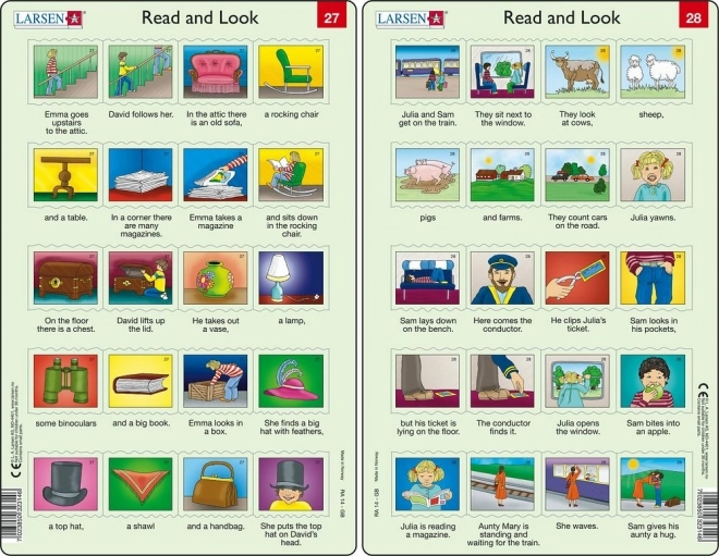 Puzzle angličtina – dlhšie vety, 20 dielikov