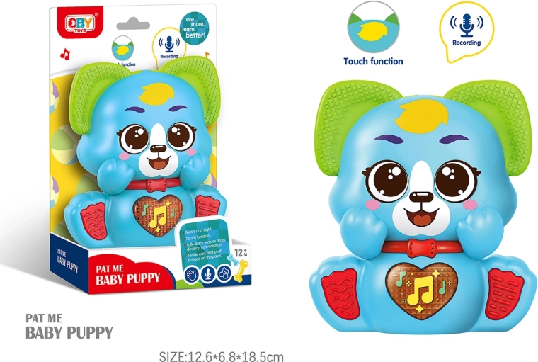 Hovoriaci plyšový pes s efektmi 12 cm