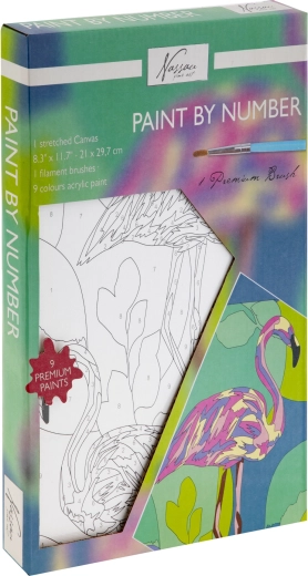 Maľovanie podľa čísel – plameniak