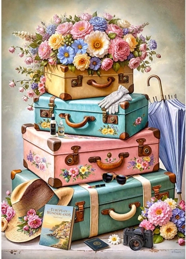 Cherry Pazzi puzzle Pripravení na odchod! 1000 dielikov