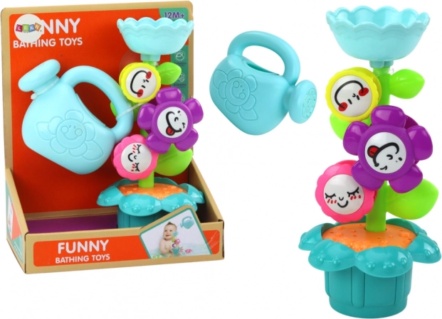 Detská kúpace hračka Kvety a Kanvička farebné