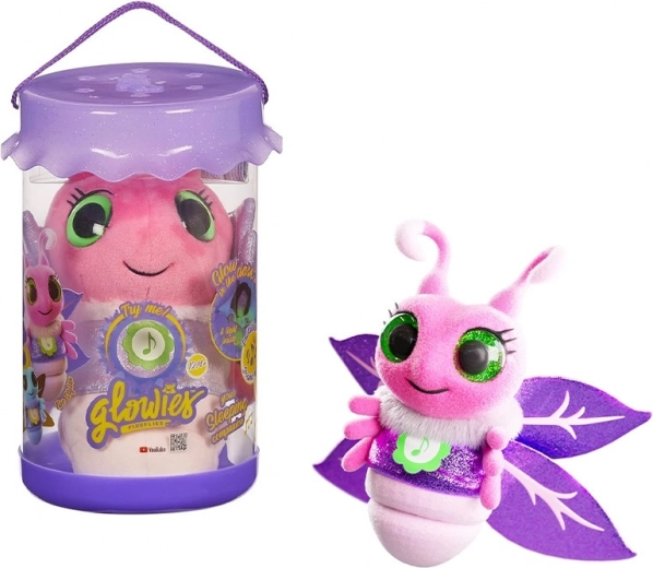 Ružový uspávačik GLOWIES so svetlom a zvukmi