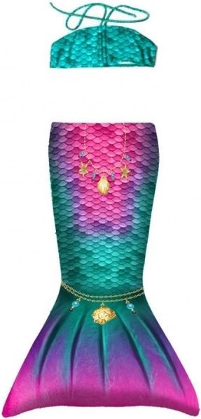 Detské plavky s motívom morskej panny