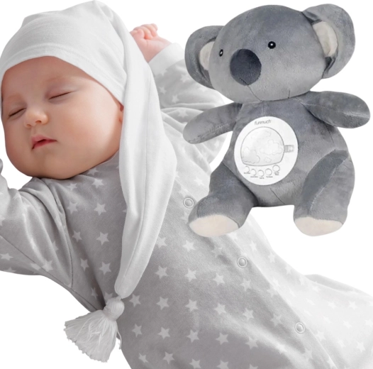 Woopie Baby plyšový ľadový medvedík s projektorom a upokojujúcimi zvukmi