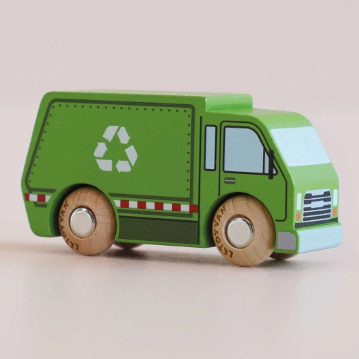 Le Toy Van drevené recyklačné auto Rudy GT200