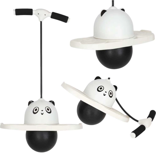 Detský pogo skokan panda bielo-čierny
