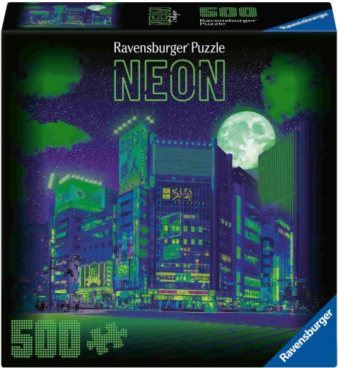 Ravensburger neonová kolekcia Tokio puzzle 500 dielikov