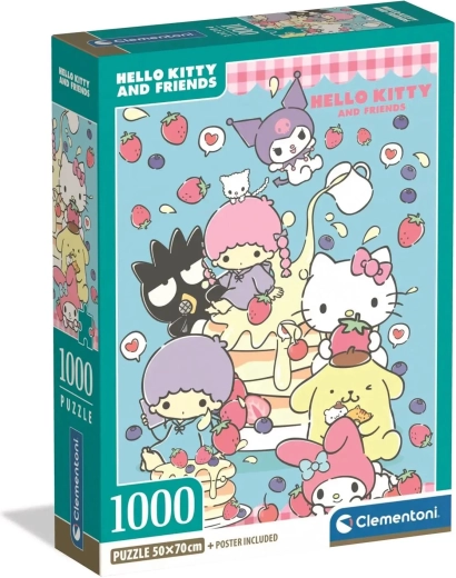 Clementoni puzzle Hello Kitty a priatelia 1000 dielikov