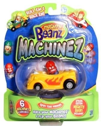 Mighty Beanz Machinez závodné autíčko so zberateľskou fazuľou