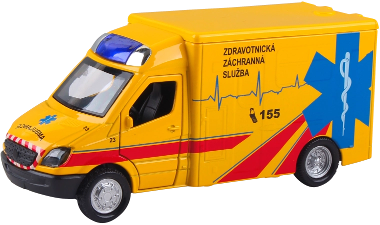 Záchranári ambulancia ZZS Mercedes‑Benz 1:36