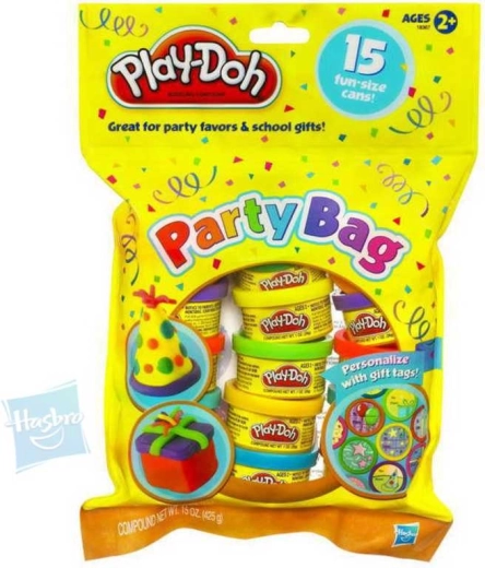 Play-Doh párty taška s 15 téglikmi plastelíny - 15 ks