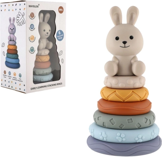 Stohovacia pyramída so zajačikom, 6+ mesiacov