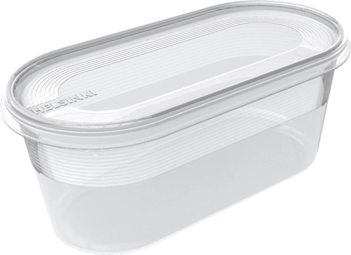 Oválna dóza HELSINKI 0,8 l s vekom