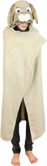 Hrejivá kapucňová deka králik Cozy Noxxiez s labkovými vreckami