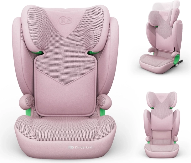 Kinderkraft autosedačka junior fix 2 plus i-size 100–150 cm ružová
