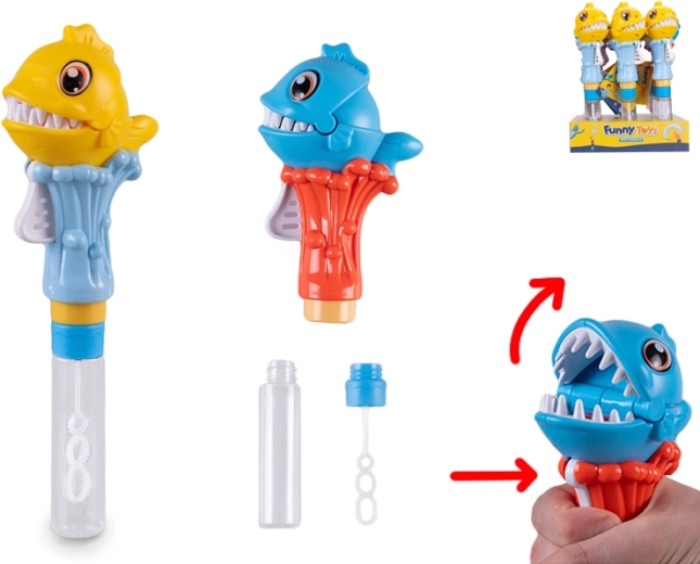 Bublifuk s piraňou a klapajúcimi zubami 25 cm
