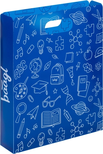 Baagl plastové dosky na školské zošity modré
