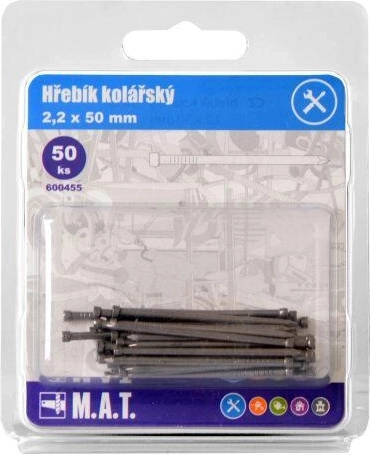 Kolárske klince 50 × 2,2 mm, 50 ks