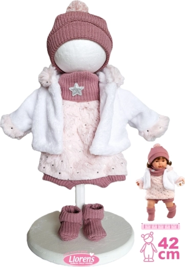 Llorens oblečenie pre bábiku 42 cm – 6-dielna zimná sada