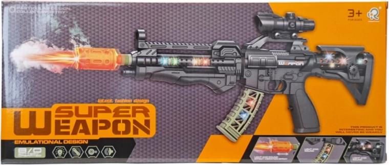 Hračka – dymová puška so svetlami a zvukmi