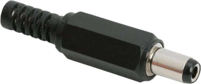 DC zástrčka 5,5 × 2,5 mm s ochranou proti zlomeniu
