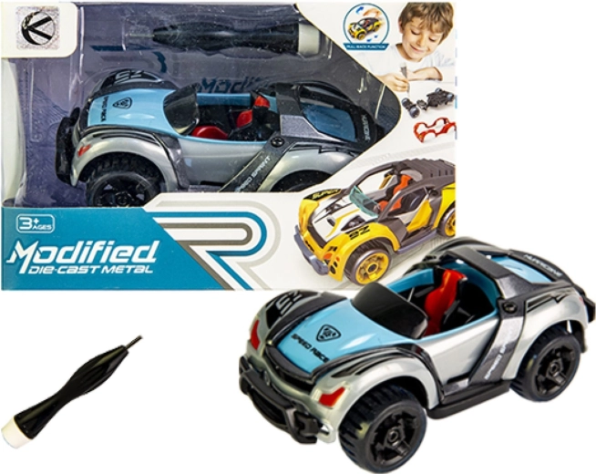 Kovové auto na zostavenie - 1 kus