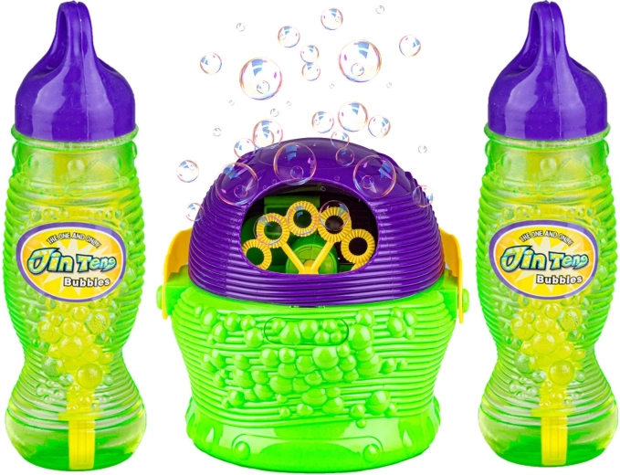 Jin teng bubbles automat na mydlové bubliny s 2 náplňami