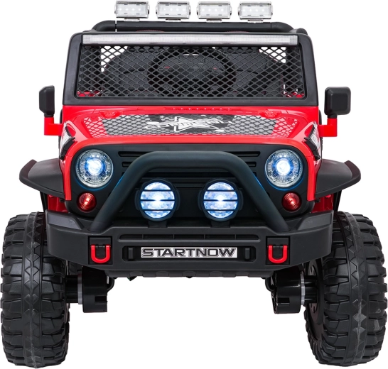 Elektrické detské auto jeep BEAST 4x4 červené