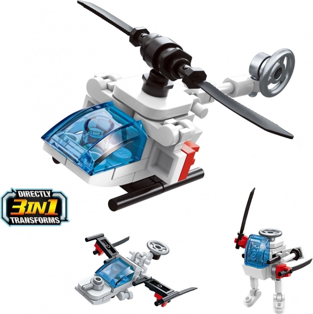 Qman Trans 3v1 Vrtuľník Stavebnica