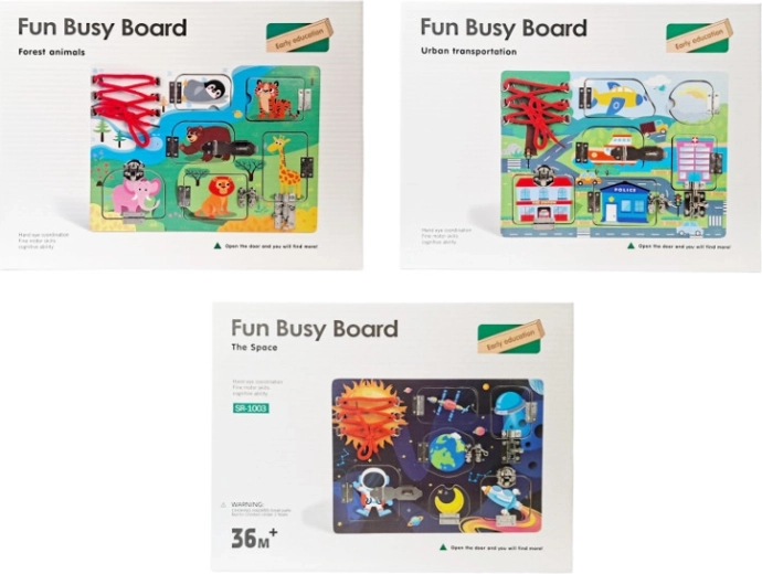 Drevená manipulačná tabuľa – edukatívna hračka