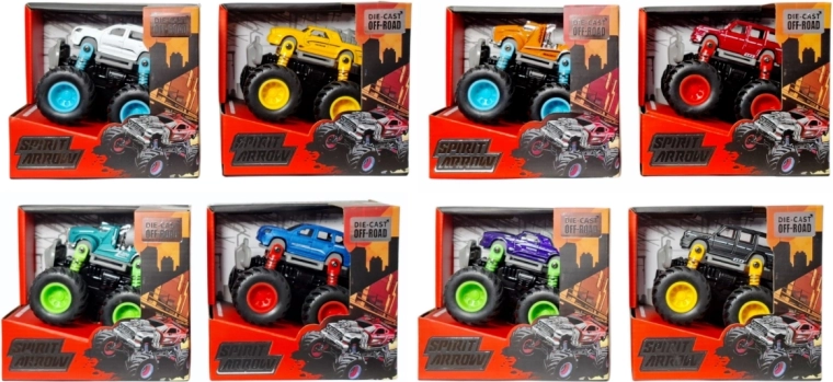 Kovové terénne auto monster truck