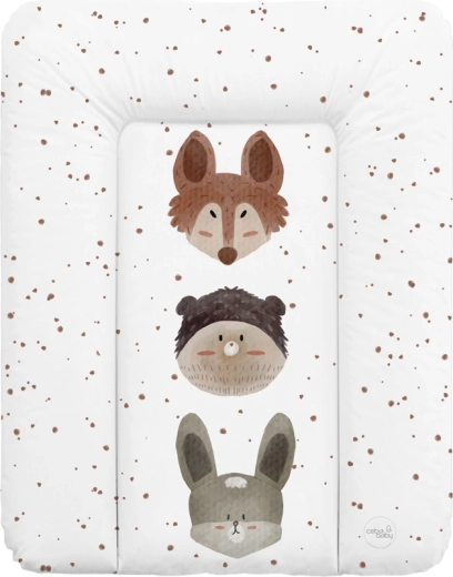 Ceba Baby mäkká prebaľovacia podložka na komodu basic cute animals 50 × 70 cm