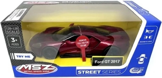 MSZ Ford GT 2017 červený model auta so svetelnými a zvukovými efektmi