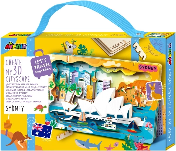 Drevené 3D puzzle – mestská krajina SYDNEY