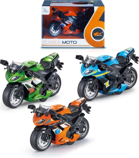 Cestný motocykel 1:14 s naťahovacím pohonom