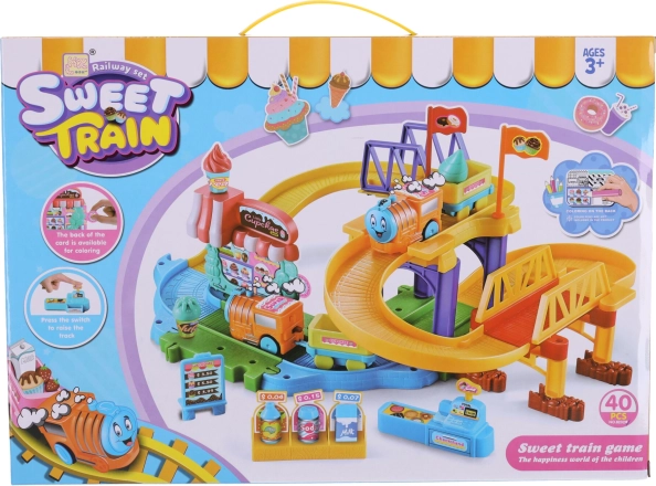 Farebná sada vláčikov na batérie