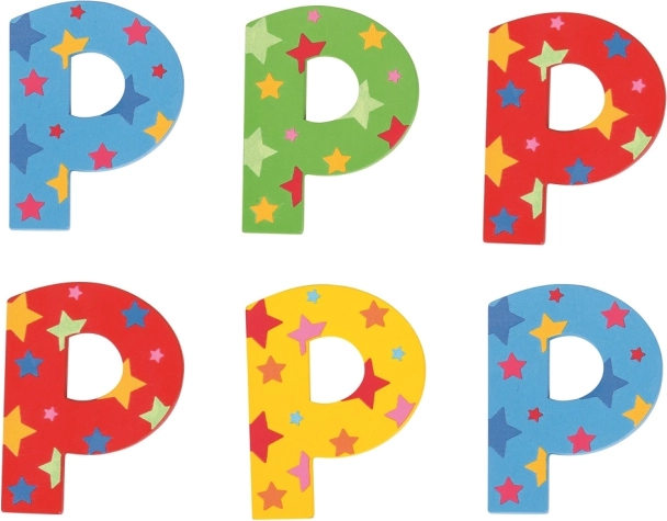 Hviezdičkové písmenko z dreva