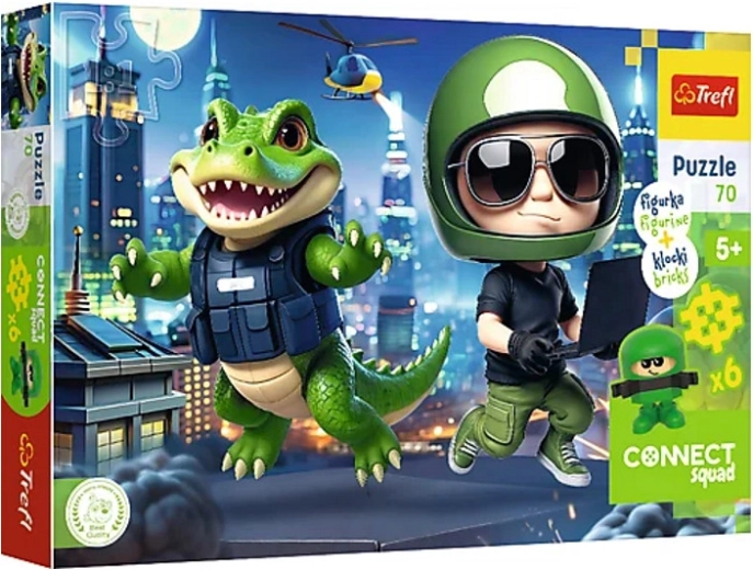 Puzzle Connect Mark 70 dielikov s figúrkou