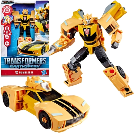 Hasbro Transformers EarthSpark deluxe figúrka Bumblebee 2v1 (robot a športové auto)