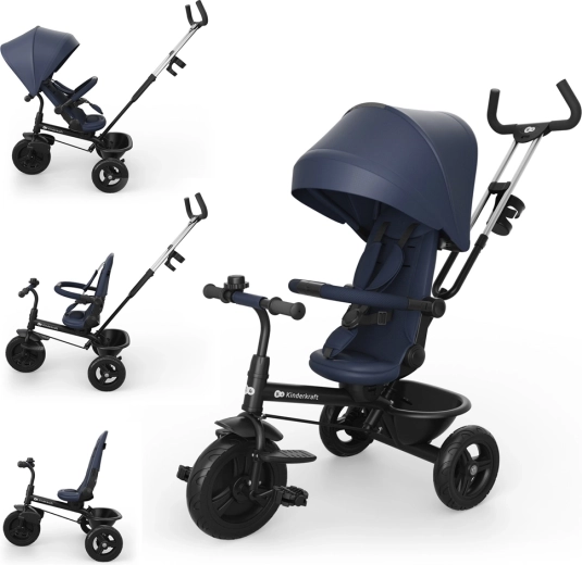 Kinderkraft trojkolka Aston 2 plus navy