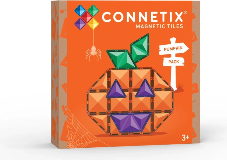 CONNETIX sada magnetických dielikov Halloween Pumpkin – 17 dielikov