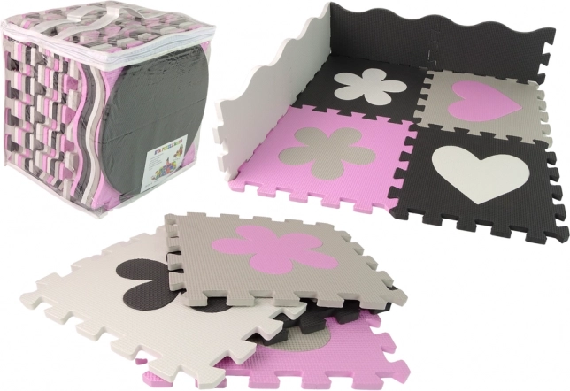 Pěnová edukatívna podložka EVA puzzle pre bábätká, 25 dielov