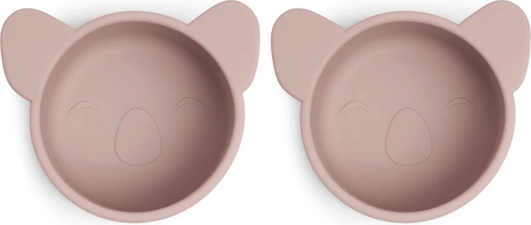 NUUROO Rosa silikónové mištičky koala woodrose - 2 ks