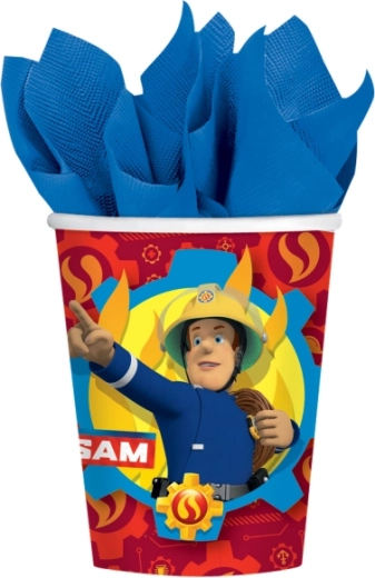 Feuerwehrmann Sam 2017 – papierové kelímky 250 ml (8 ks)