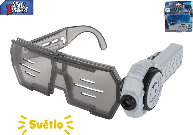 Detské vesmírne okuliare s projektorovou baterkou Space Explorers