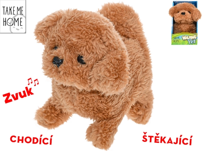 Interaktívny plyšový psík Take Me Home 15,5 cm