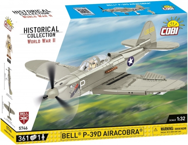 Stavebnica Modelu Stíhačky Bell P-39D Airacobra zo 361 Kusov